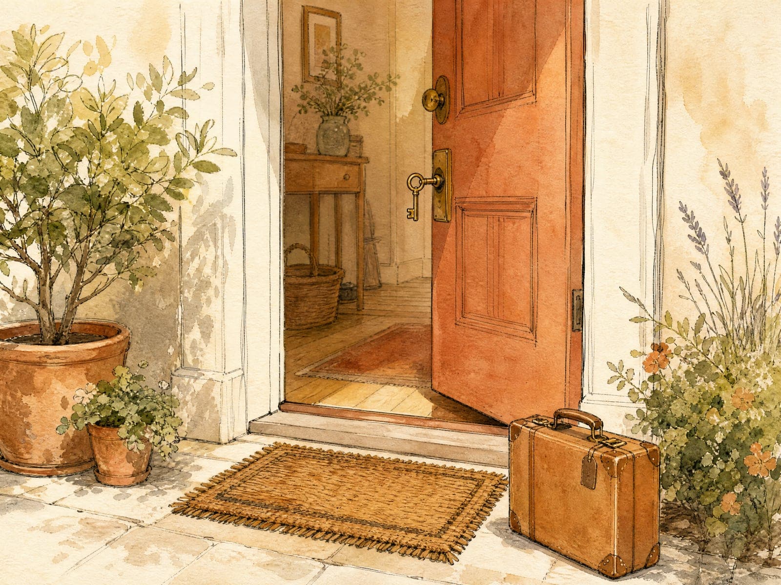 Arriving illustration (AI-generated)