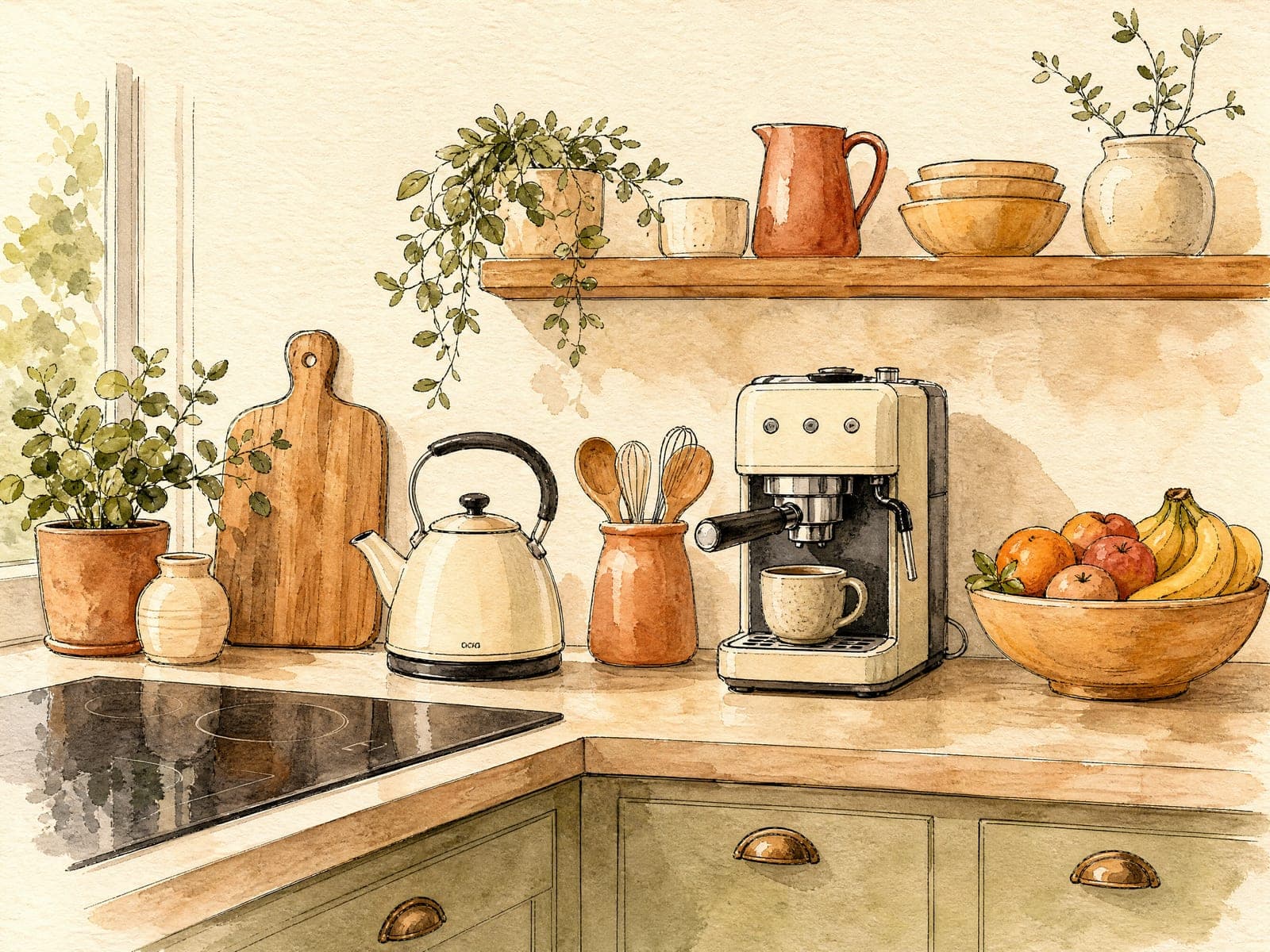 Kitchen & appliances illustration (AI-generated)