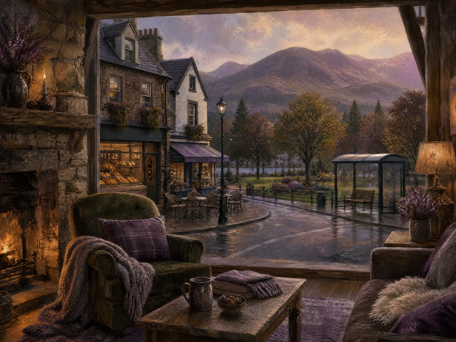 Heather Lodge illustration: Around the corner (AI-generated)