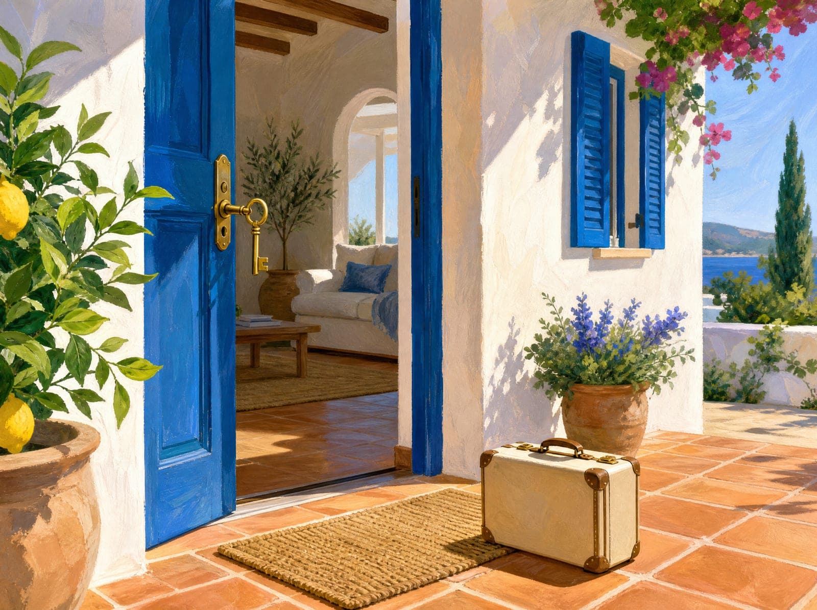 Arriving illustration (AI-generated)