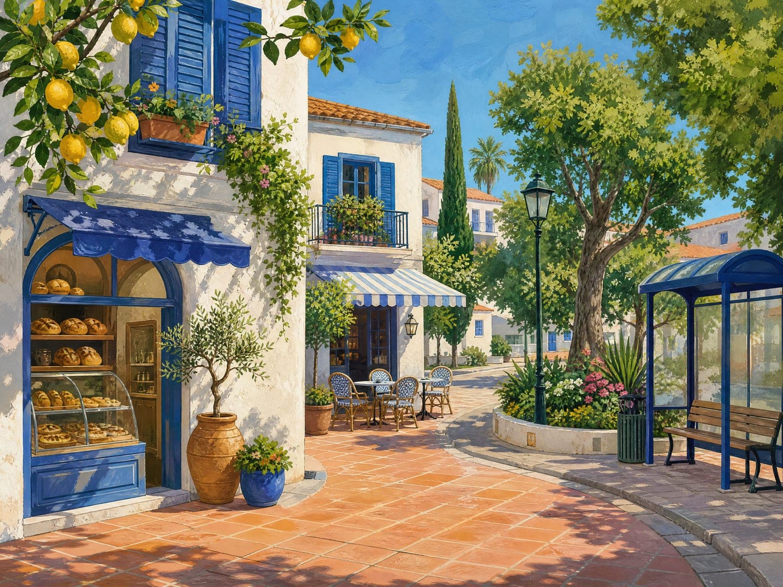 Lemon Terrace illustration: Around the corner (AI-generated)