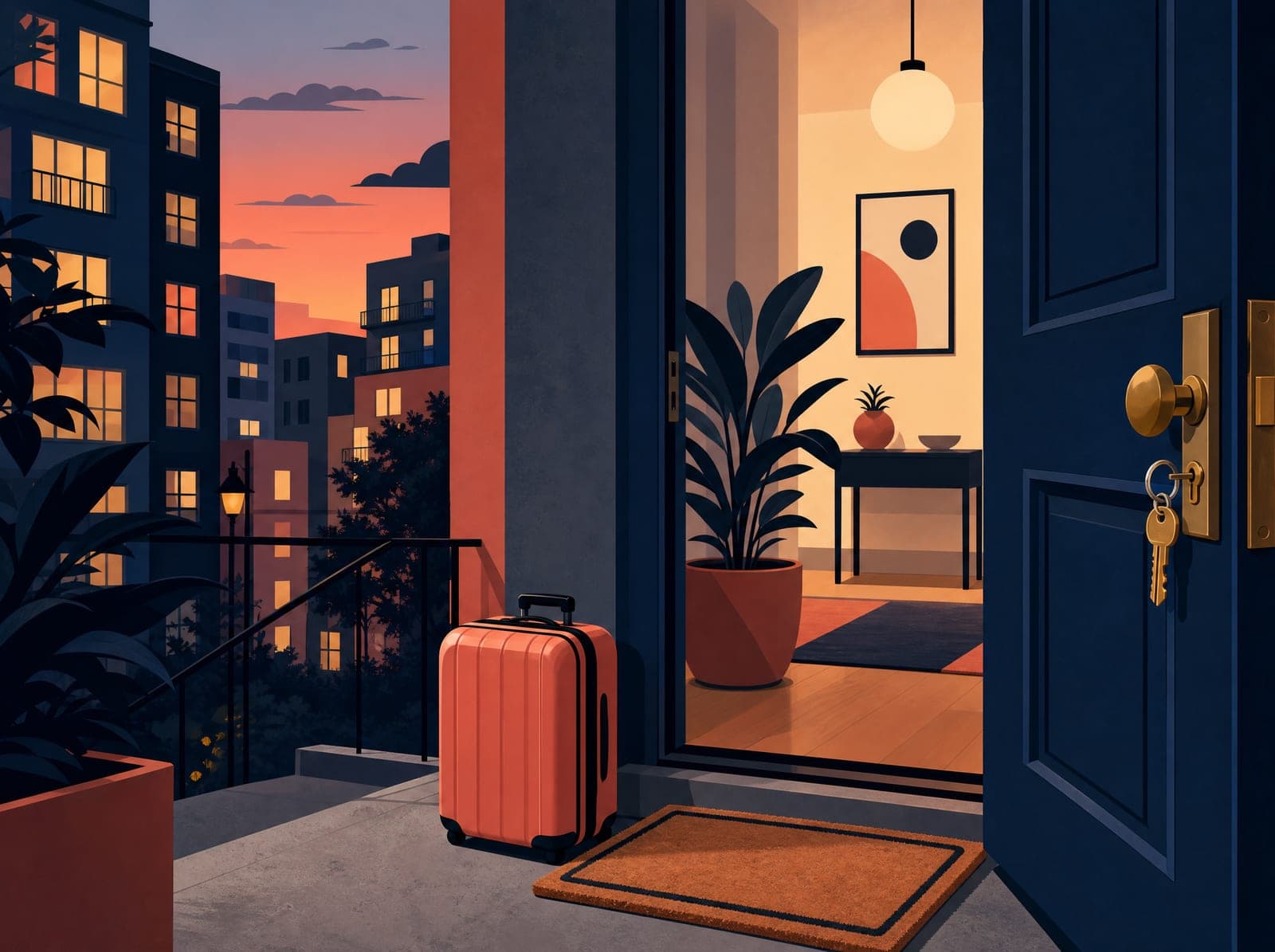Arriving illustration (AI-generated)