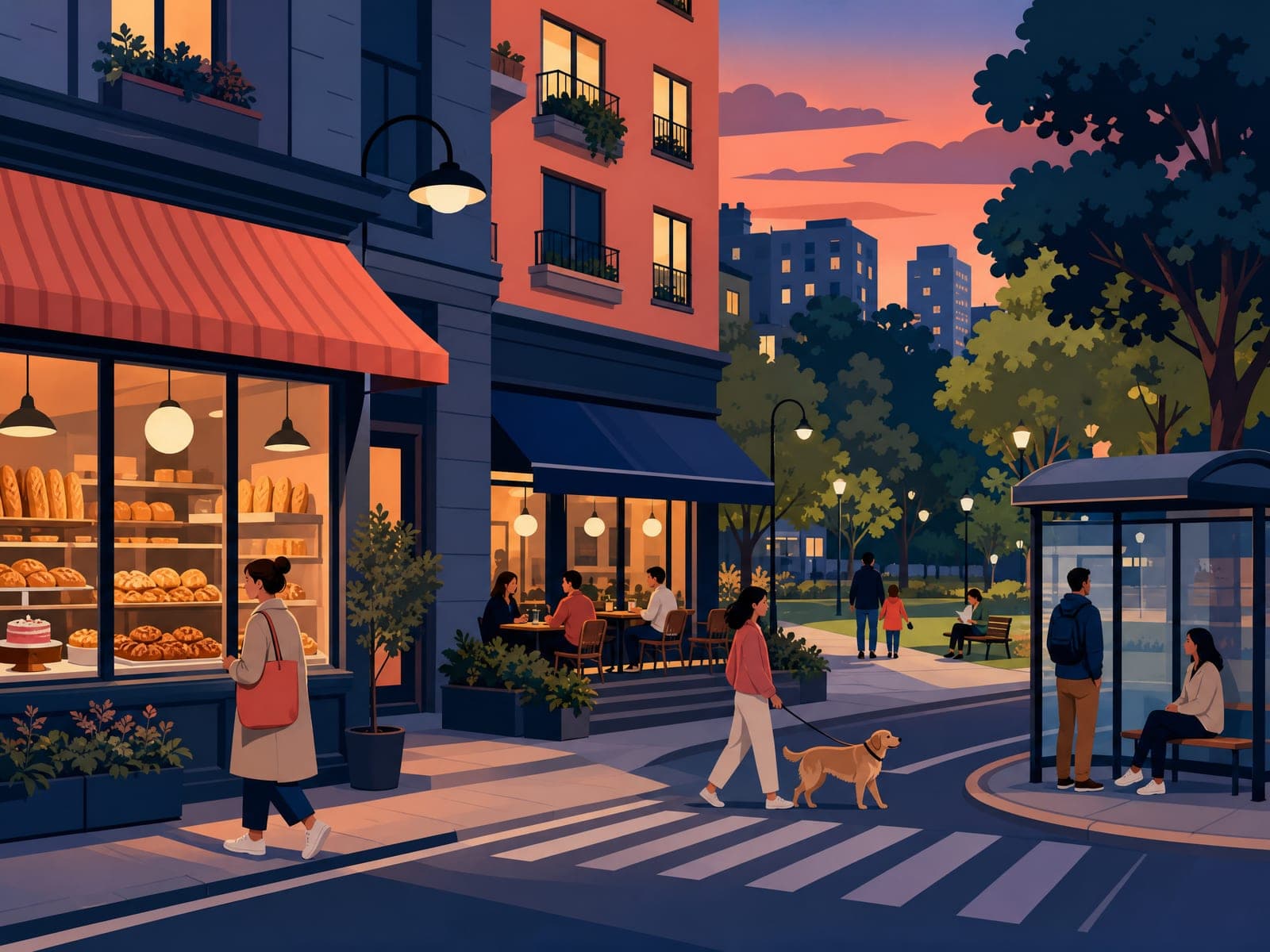 Around the corner illustration (AI-generated)