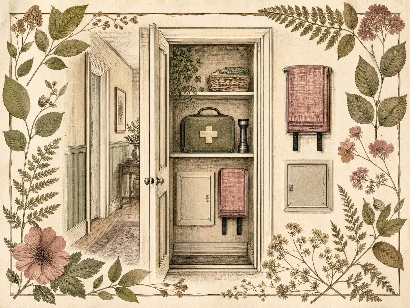 Pressed Garden illustration: If something goes wrong (AI-generated)