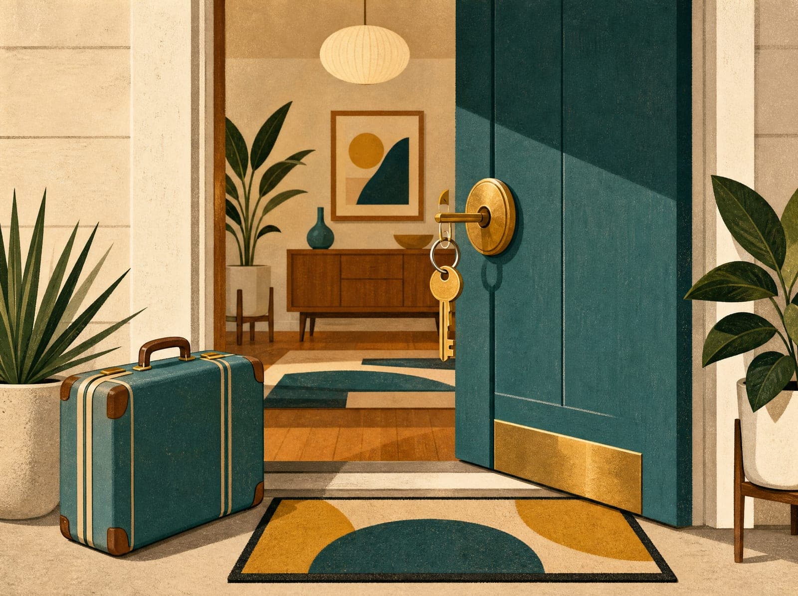 Arriving illustration (AI-generated)