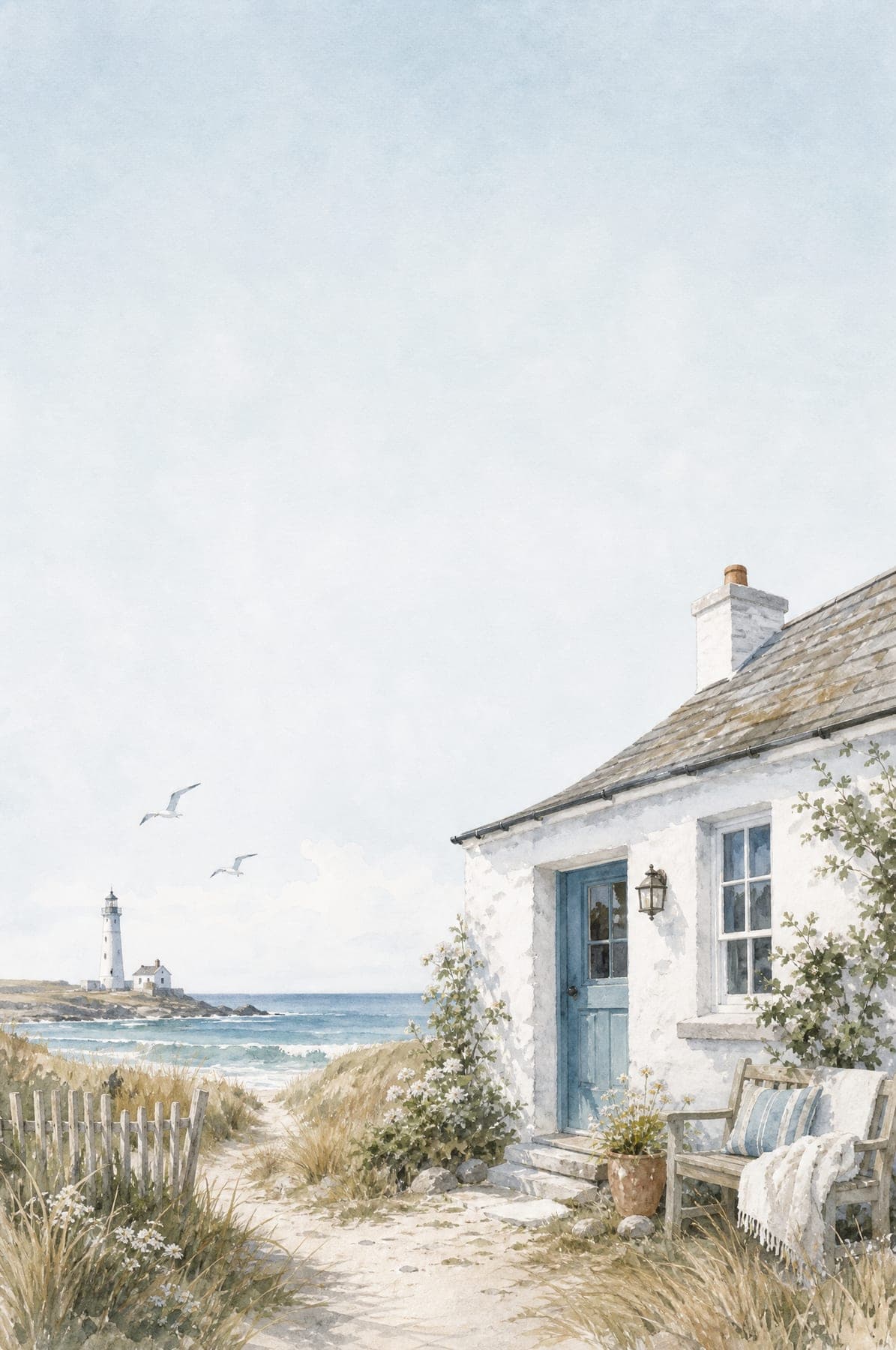 Tide Cottage cover illustration (AI-generated)