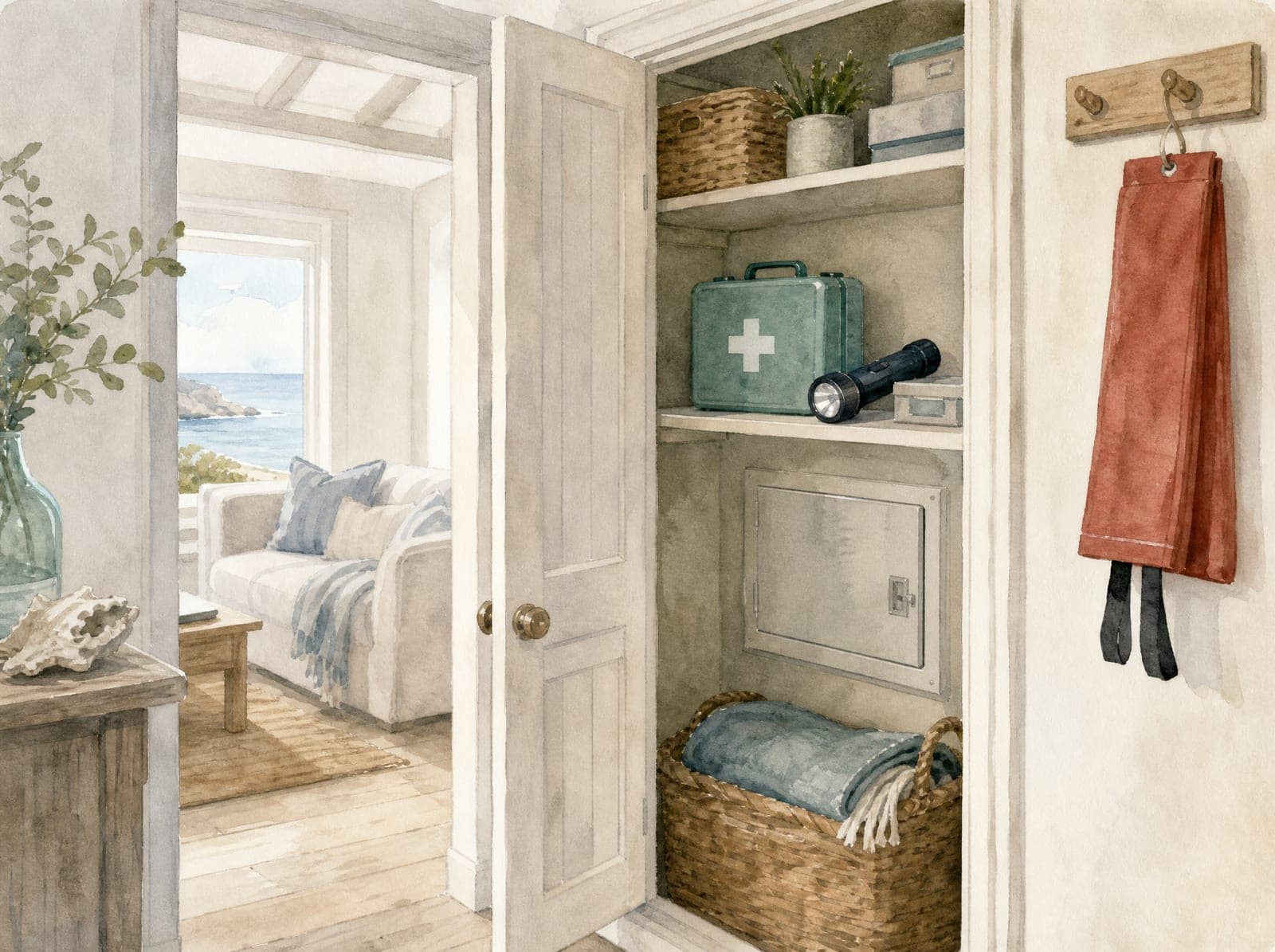 Tide Cottage illustration: If something goes wrong (AI-generated)
